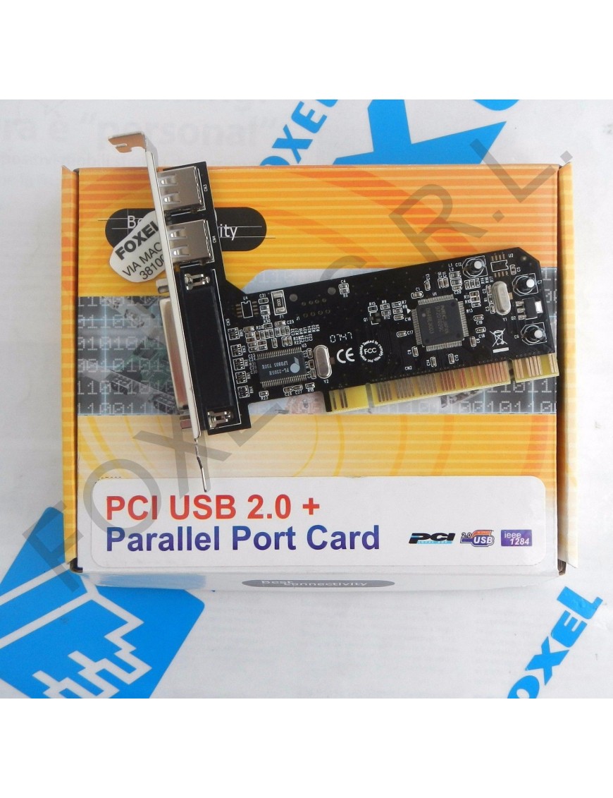 Best Conn. Scheda Pci/2usb +1PAR|