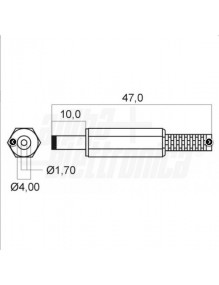 Presa Vol.Coax. 4x1.7x9.5mm