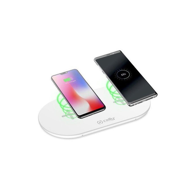 Celly Dual Wireless Charger Bia|