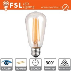 Lampada Filamento Edison - 6W 2700K E27 800LM