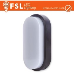 Plafoniera LED OVALE NERA 15W 3000K 55*100*200 IP54 