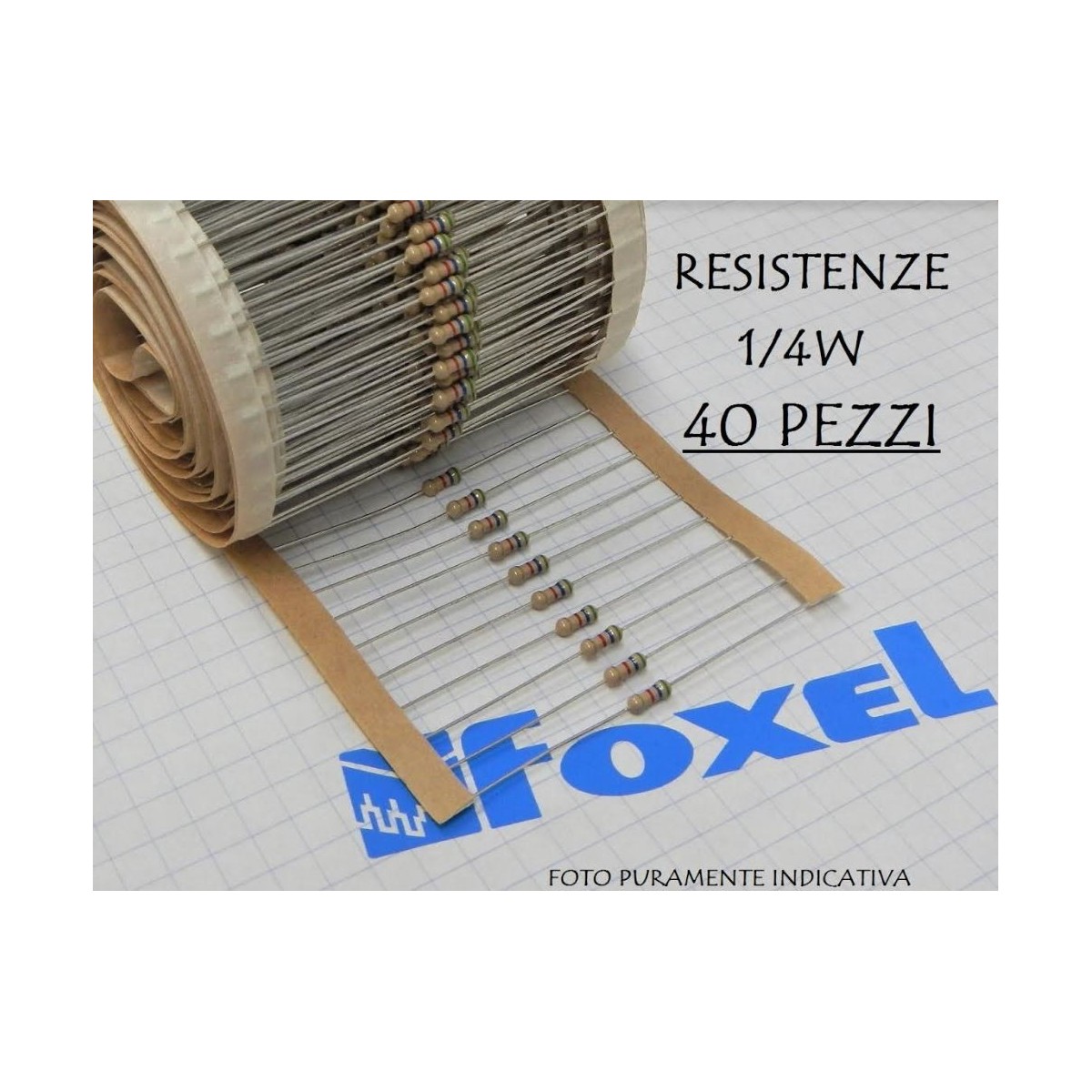 Conf. 40 Resistenza 1/4 W 12 Ohm